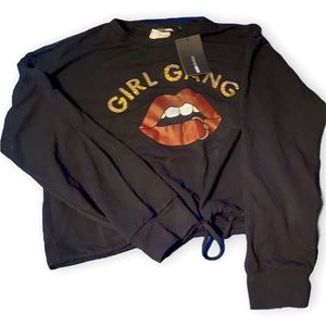 NWT cropped lightweight sweater